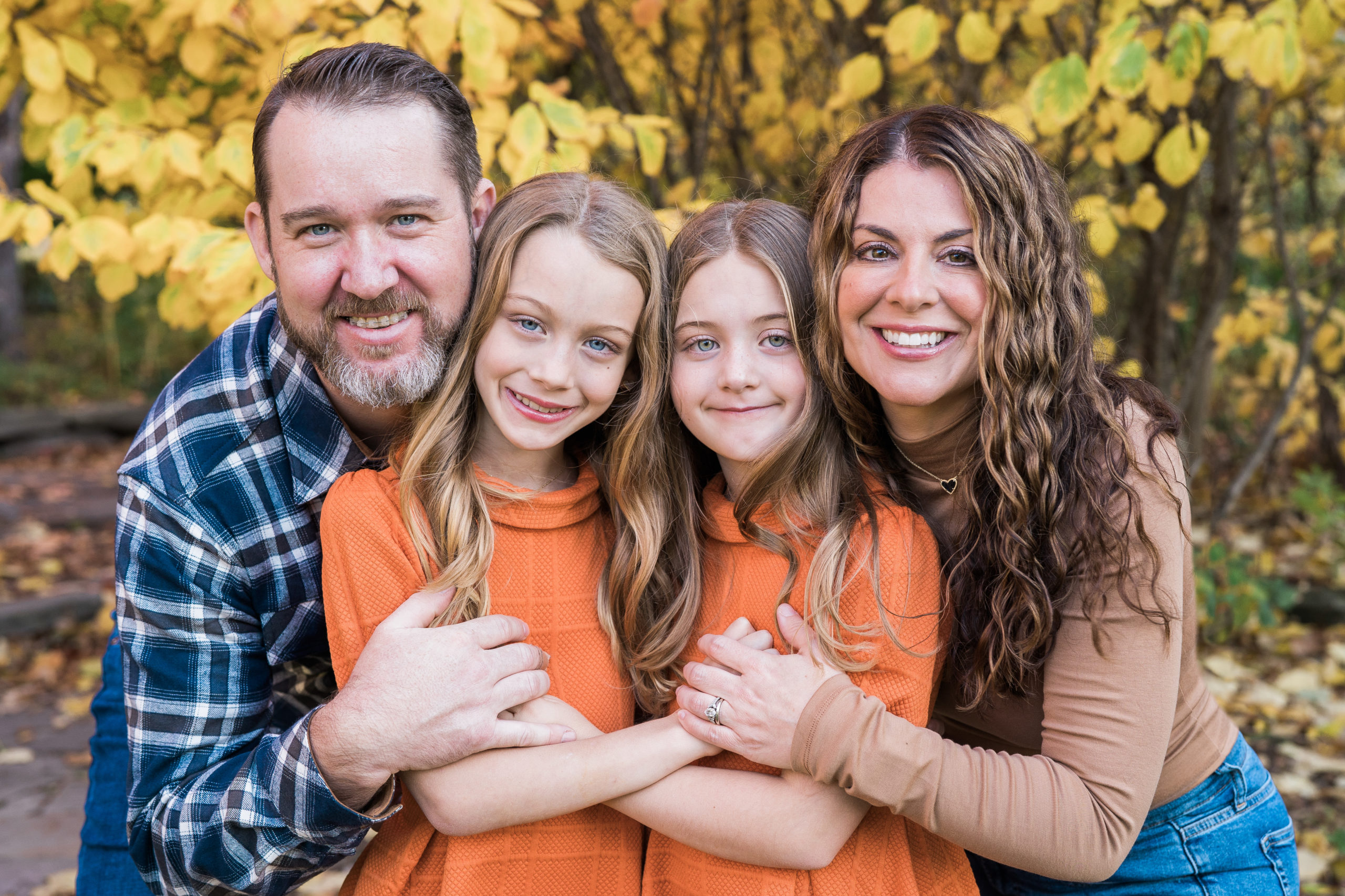Dr Jennifer Shaheen-McNiel with her husband and daughters